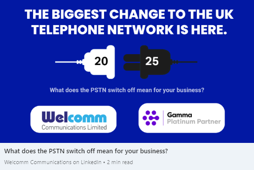 Article cover image technology - What does the PSTN switch off mean for your business?