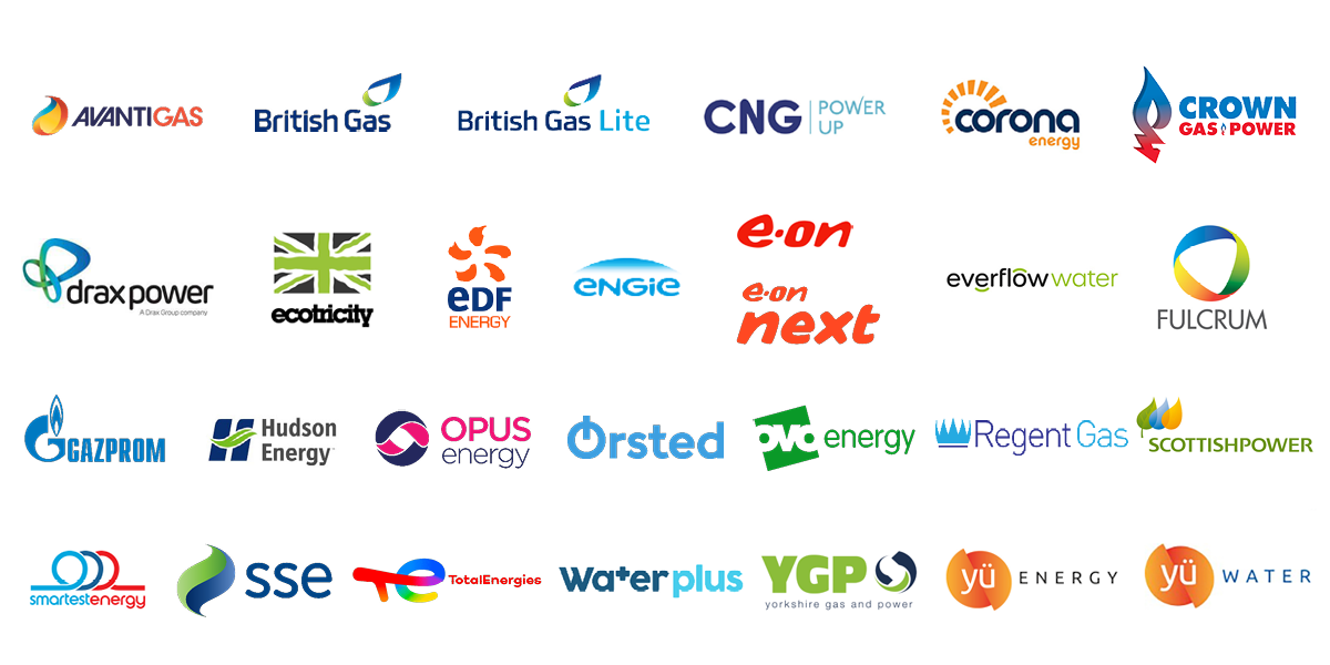 Logos of Welcomm's Energy Partners.